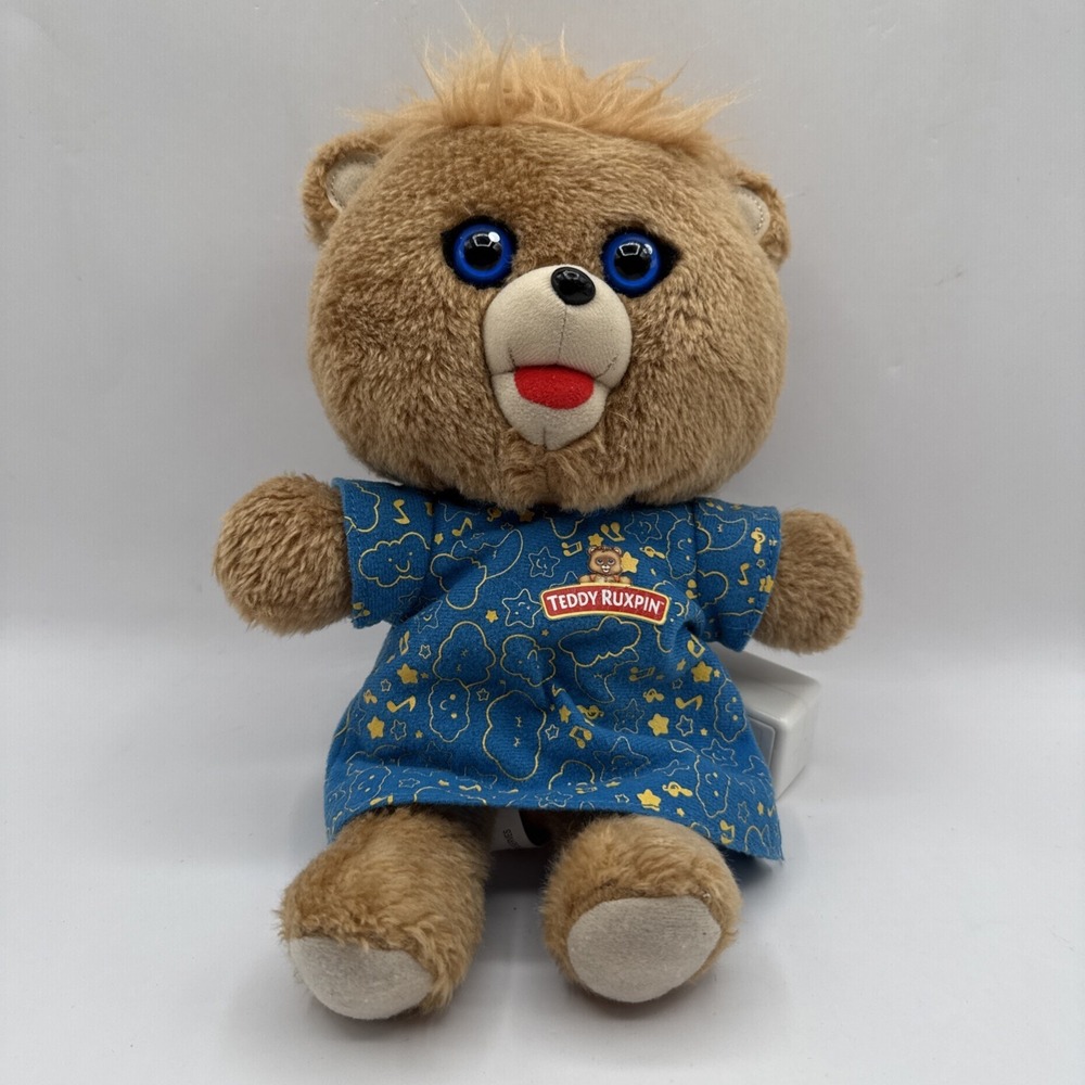 Teddy Ruxpin Bedtime Bear 2018 Alchemy II Stuffed Animal Plush Tested Works 11"‎